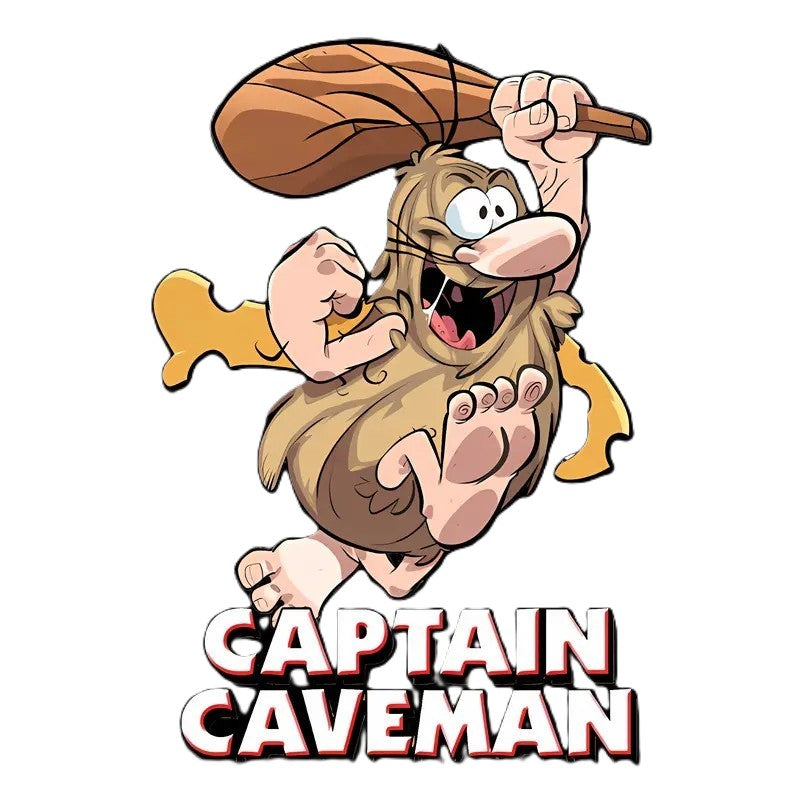 Captain Caveman – Retro Cartoon Throwback Tee