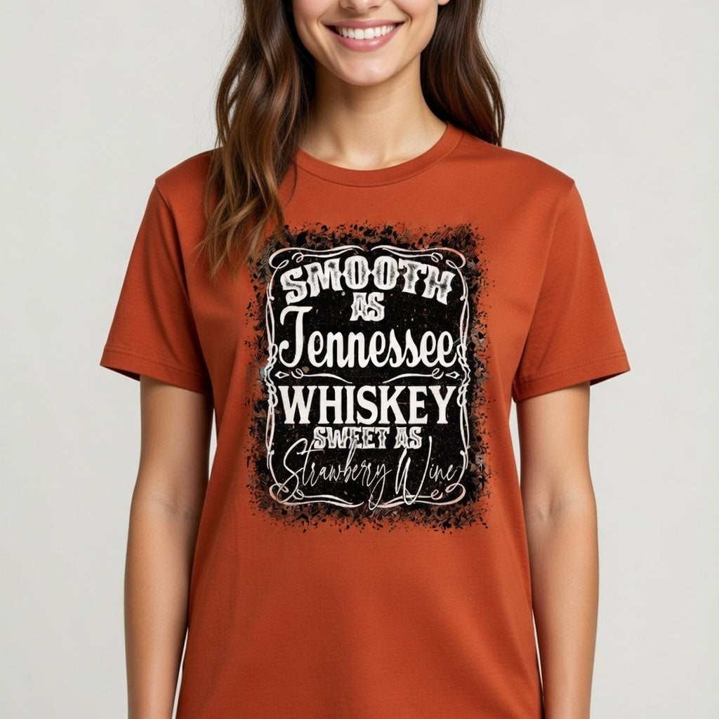 Smooth as Tennessee Whiskey – Vintage Country Lyric Tee