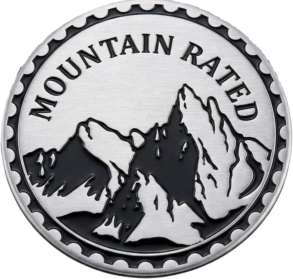 Mountain Rated 4x4 Badge – Built for Drivers Who Conquer the Peaks