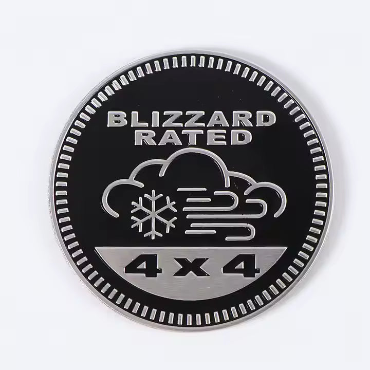 Blizzard Rated 4x4 Badge – Built for Snow, Ice, and Extreme Winter Conditions