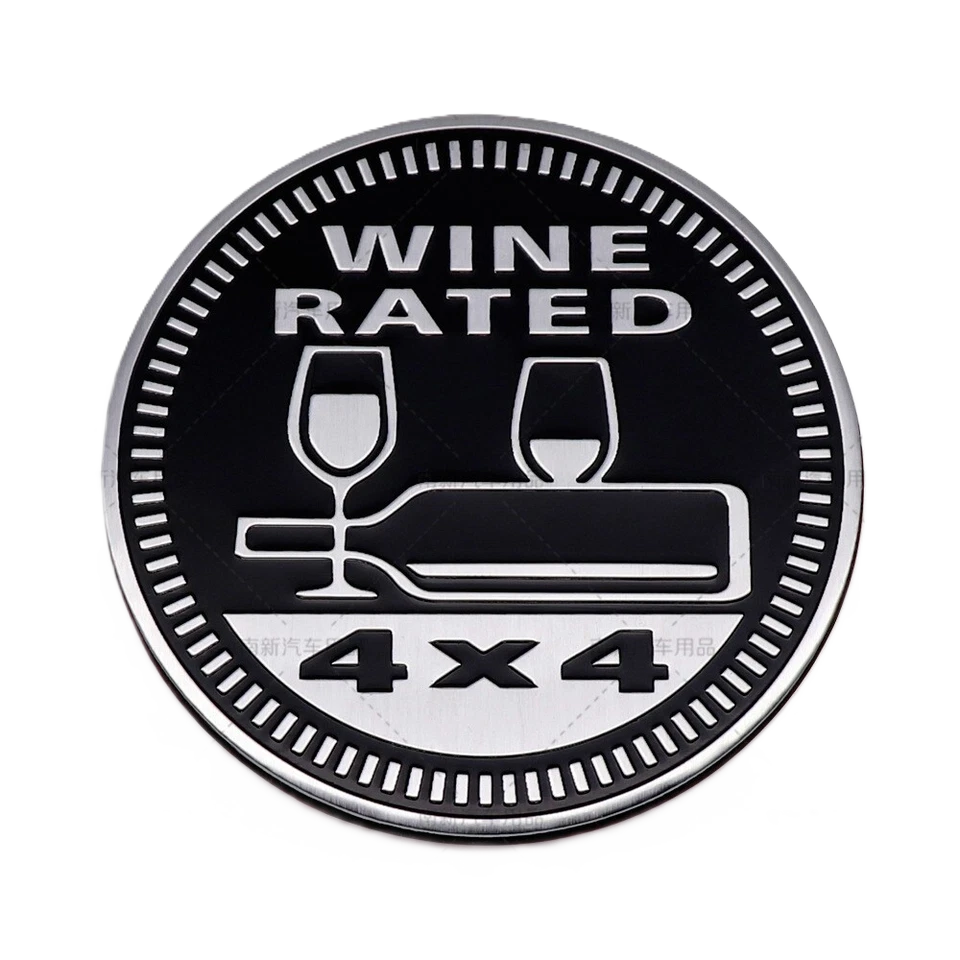 Wine Rated 4x4 Badge – For Drivers Who Pair Adventure With a Good Pour