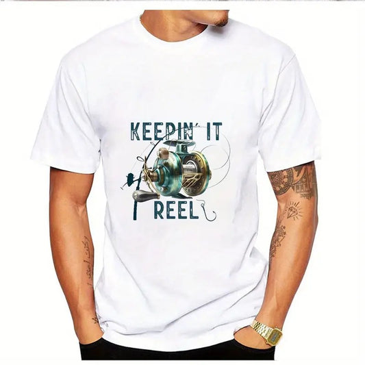 Keepin’ It Reel – Fishing Reel Graphic Tee