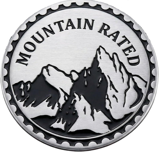 Mountain Rated 4x4 Badge – Built for Drivers Who Conquer the Peaks