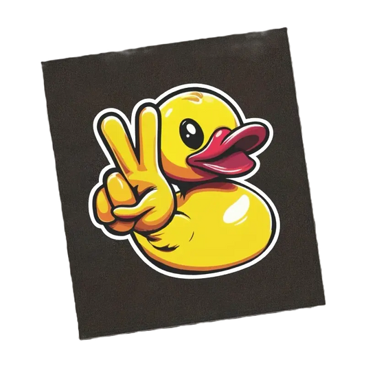 "Quack-tastic Rubber Duck Vinyl Sticker - Brighten Your Day! 🦆✨"