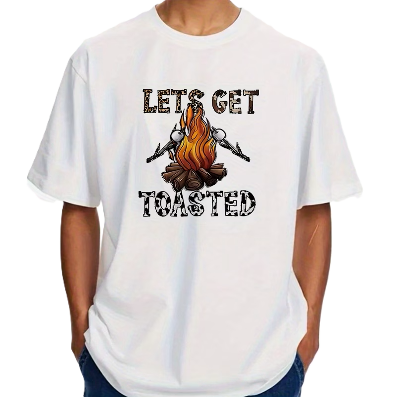 Let’s Get Toasted – Campfire & Marshmallow Graphic Tee