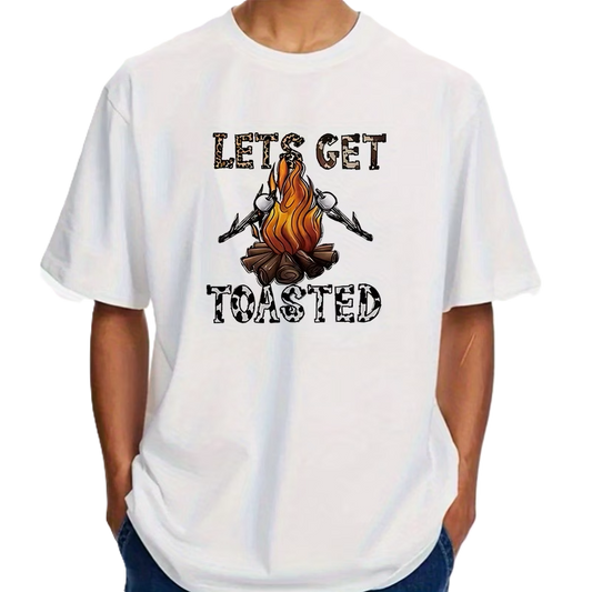 Let’s Get Toasted – Campfire & Marshmallow Graphic Tee