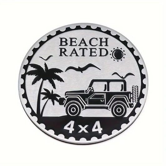 Beach Rated 4x4 Badge – Built for Sun, Sand, and Off‑Road Fun