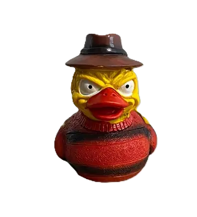 Spooky Freddy Krueger Rubber Duck & Ducking Jeeps - A Frighteningly Fun Combo!