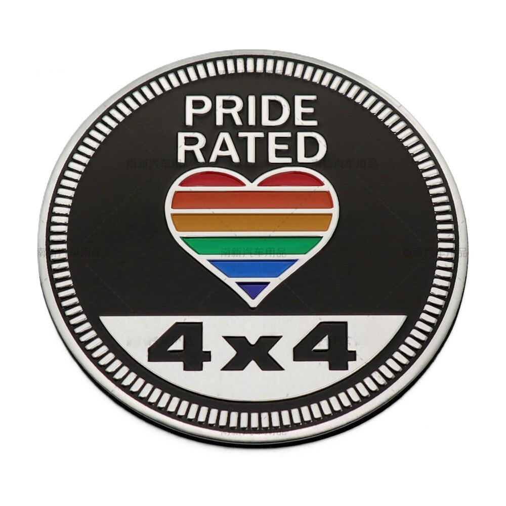 Pride Rated 4x4 Badge – For Drivers Who Lead With Love and Adventure