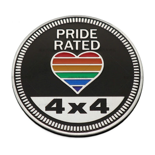 Pride Rated 4x4 Badge – For Drivers Who Lead With Love and Adventure