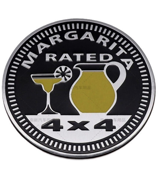 Margarita Rated 4x4 Badge – For Drivers Who Mix Adventure With Good Vibes