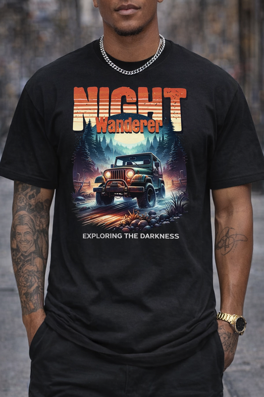 Night Wanderer – Exploring the Darkness Jeep Tee