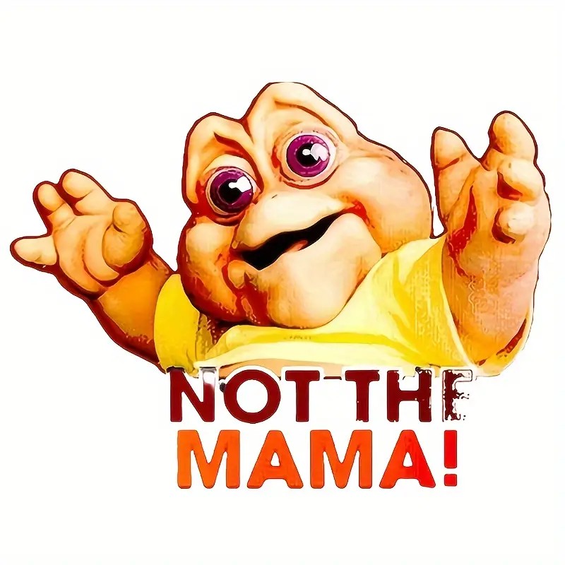 Not the Mama! – Retro Baby Dino Throwback Tee