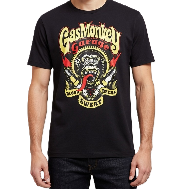 Gas Monkey Garage – Blood, Beers, Sweat Graphic Tee