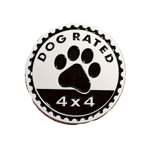 "Dog Rated 4x4 Badge - Pawsome Adventures Await! 🐾🚙"